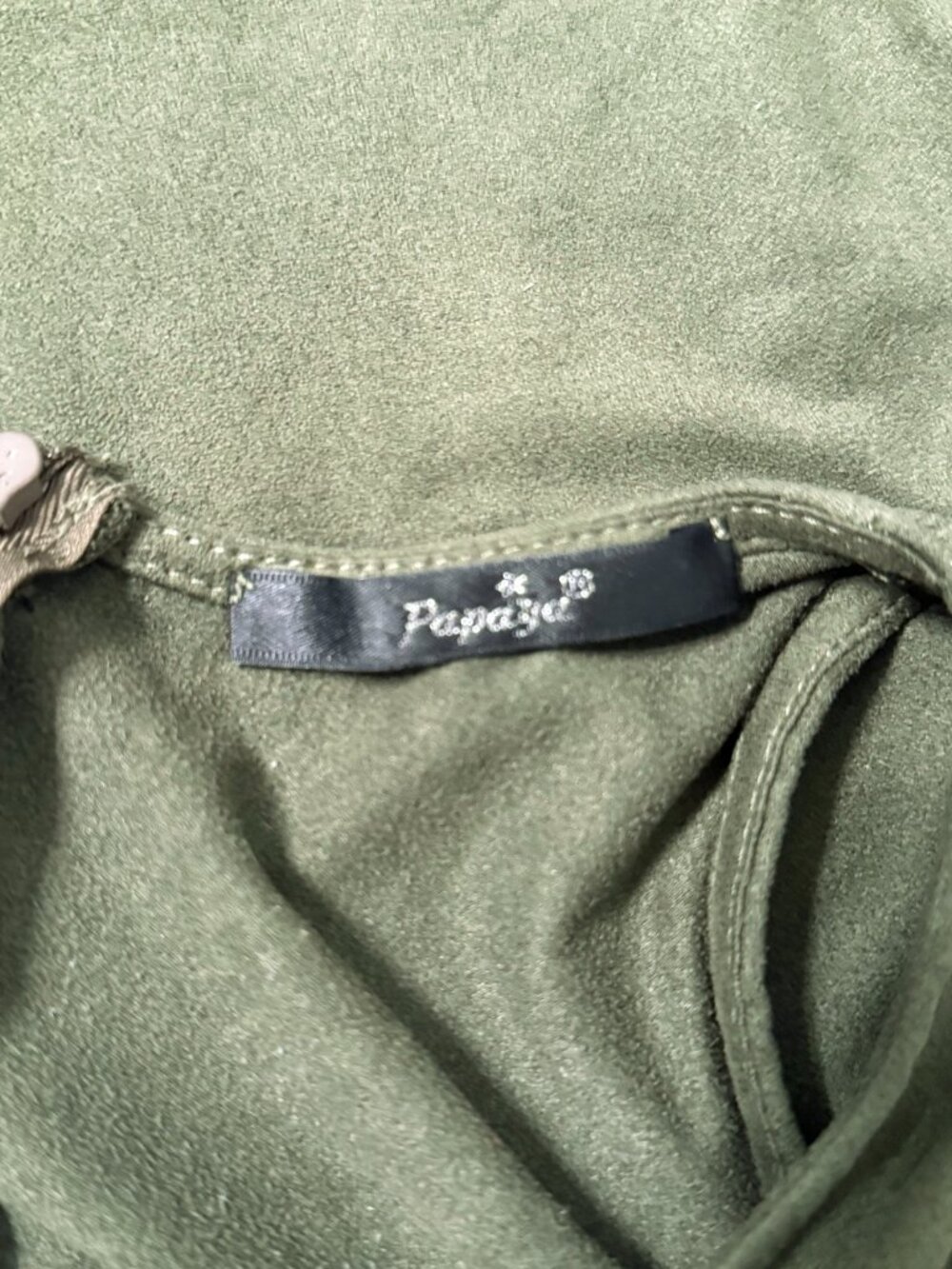 Papaya Olive Green Dress - Picture 3 of 4